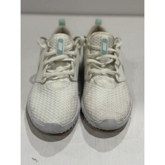 NIKE Golf Ladies Roshe G Spikeless Shoes White Turquoise Peach Size 9 - Picture 3 of 5